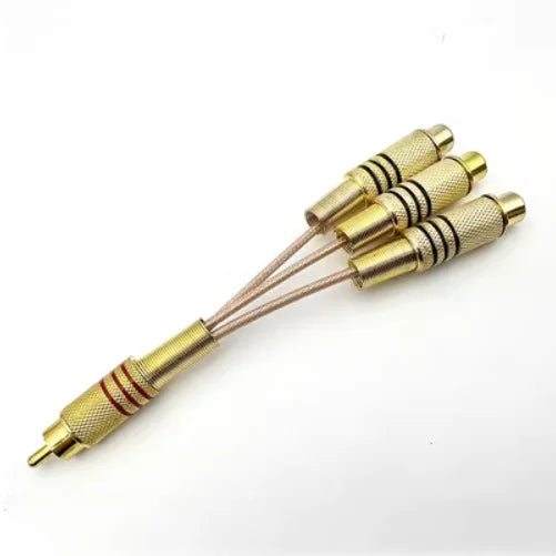 RCA Y Splitter Cable – 1 Male to 2 Female Audio Adapter