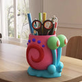 Cute Cartoon Snail Pen Holder | Kids Desktop Pencil Organizer