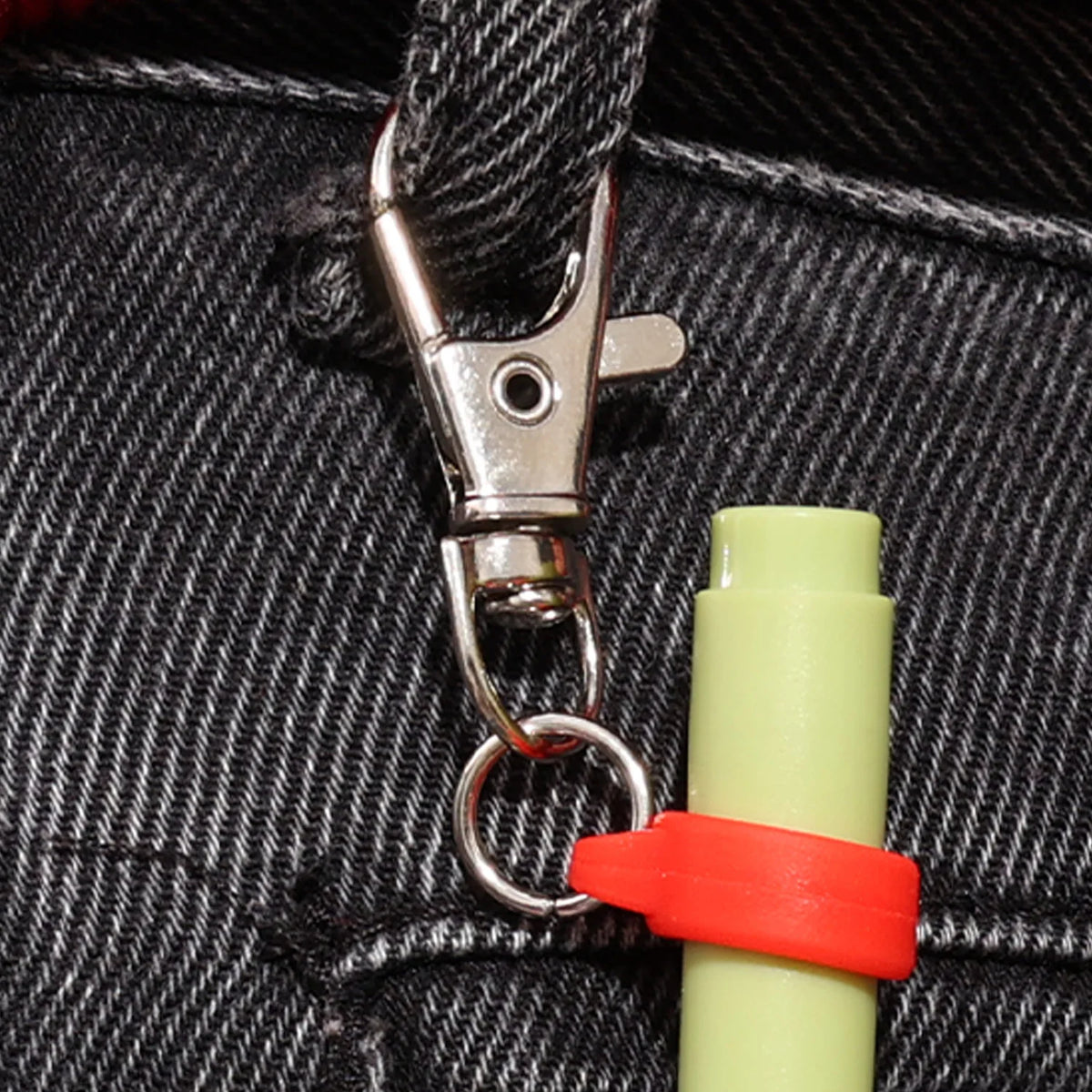 Silicone Pen Clip with Lobster Clasp | Anti-Lost Pen Holder