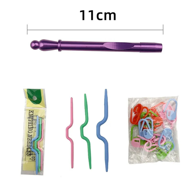 Interchangeable Crochet Hook Set – Detachable Heads 3–7mm