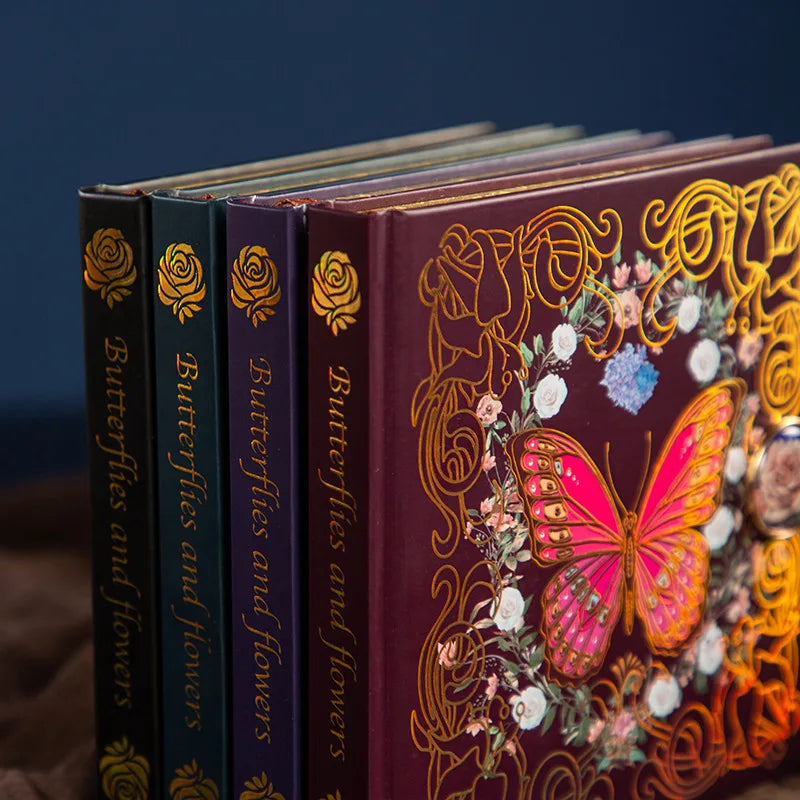 Retro Gothic Butterfly Rose Notebook | Fairy Tale Journal
