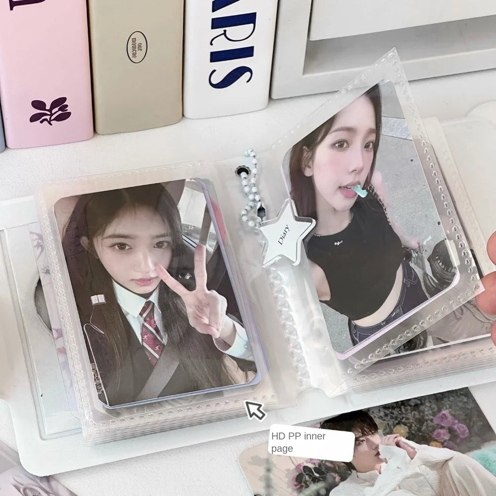 Pudding Puppy PVC Photocard Binder – 3 Inch Mini Album 16 Pages