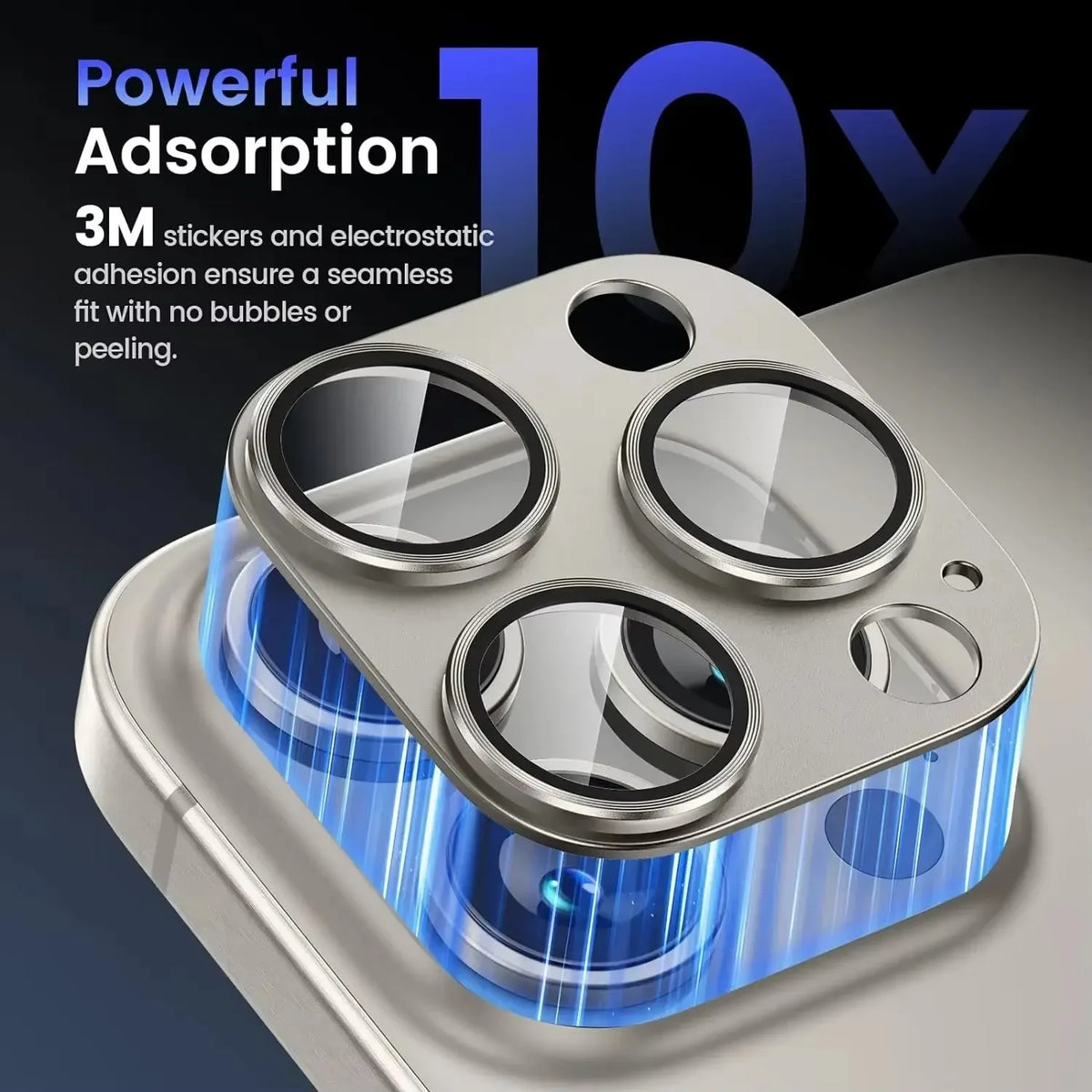 Metal Camera Lens Protector Tempered Glass for iPhone Pro
