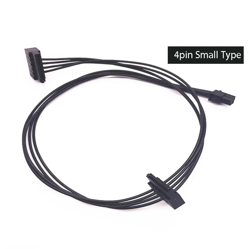 Mini 4-Pin to SATA Power Cable Adapter | Single & Dual SATA