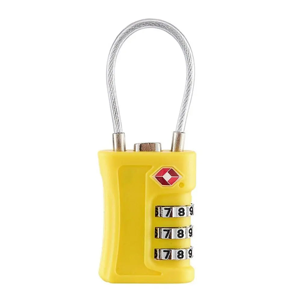 TSA 3-Digit Combination Padlock – Luggage Travel Lock
