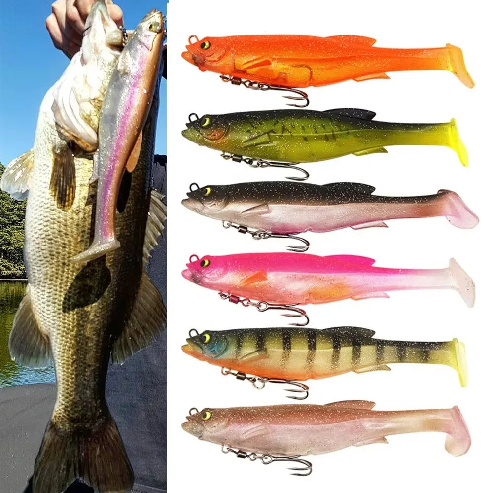 Soft Fishing Lures 3D Eyes Swimbait – Salt & Freshwater