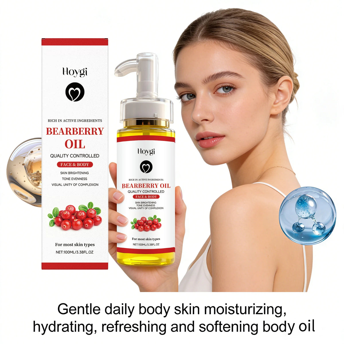 Hoygi Bearberry Body Oil – Firming, Brightening & Moisturizing