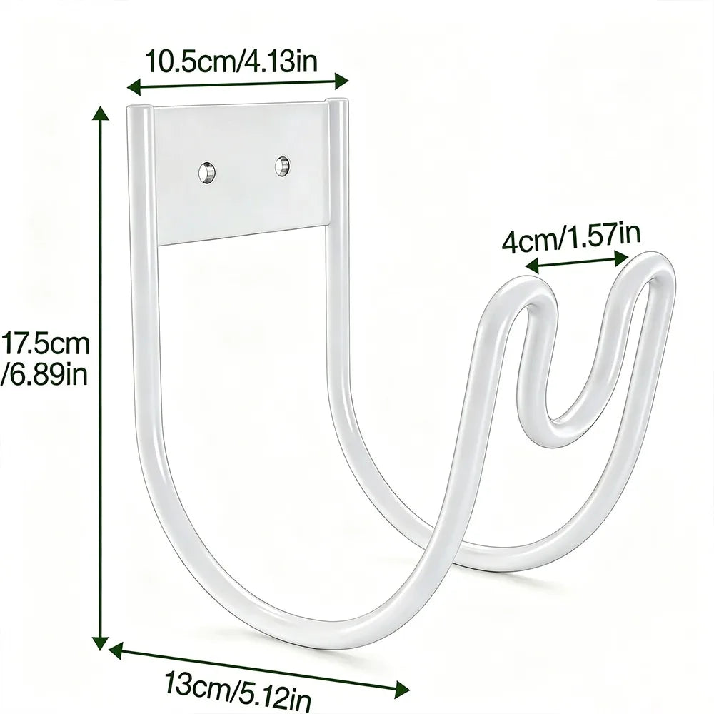 Wall-Mounted Iron Garden Hose Hanger – Rustproof Hook