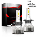 Pampsee H4 H7 H11 LED Headlight Bulbs 18000LM COB 80W
