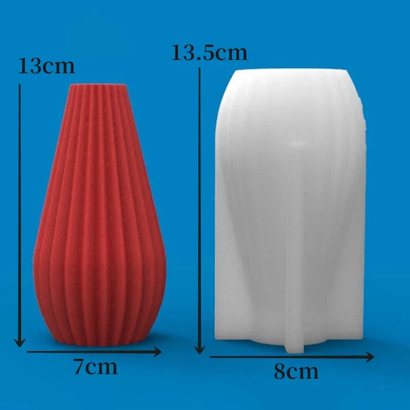 Geometric & Pear 3D Candle Silicone Mold – DIY Soap & Resin