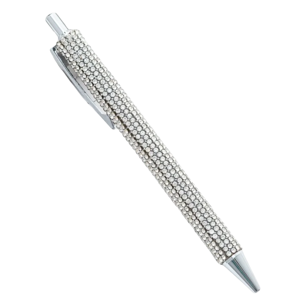 Rhinestone Crystal Ballpoint Pen – Sparkly Retractable Gift Pen