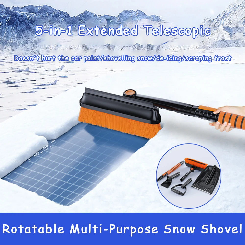 Retractable Ice Scraper Brush & Shovel – Winter Snow Tool