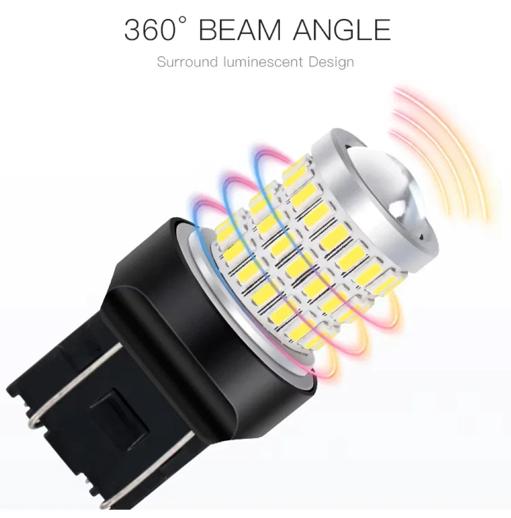 LED Amber Turn Signal Bulbs 7443 1157 7440 3156 | Brake Lights
