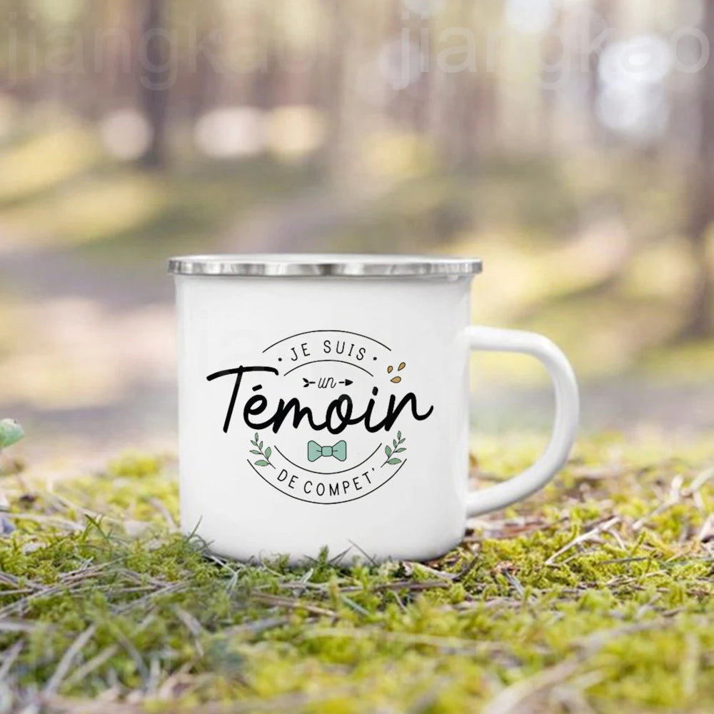 "I'm Such A Great Witness" Enamel Mug – Wedding Gift