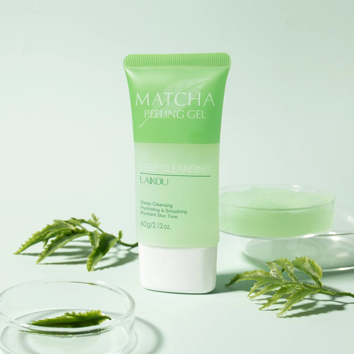 LAIKOU Matcha Exfoliating Peeling Gel Face Scrub 60g