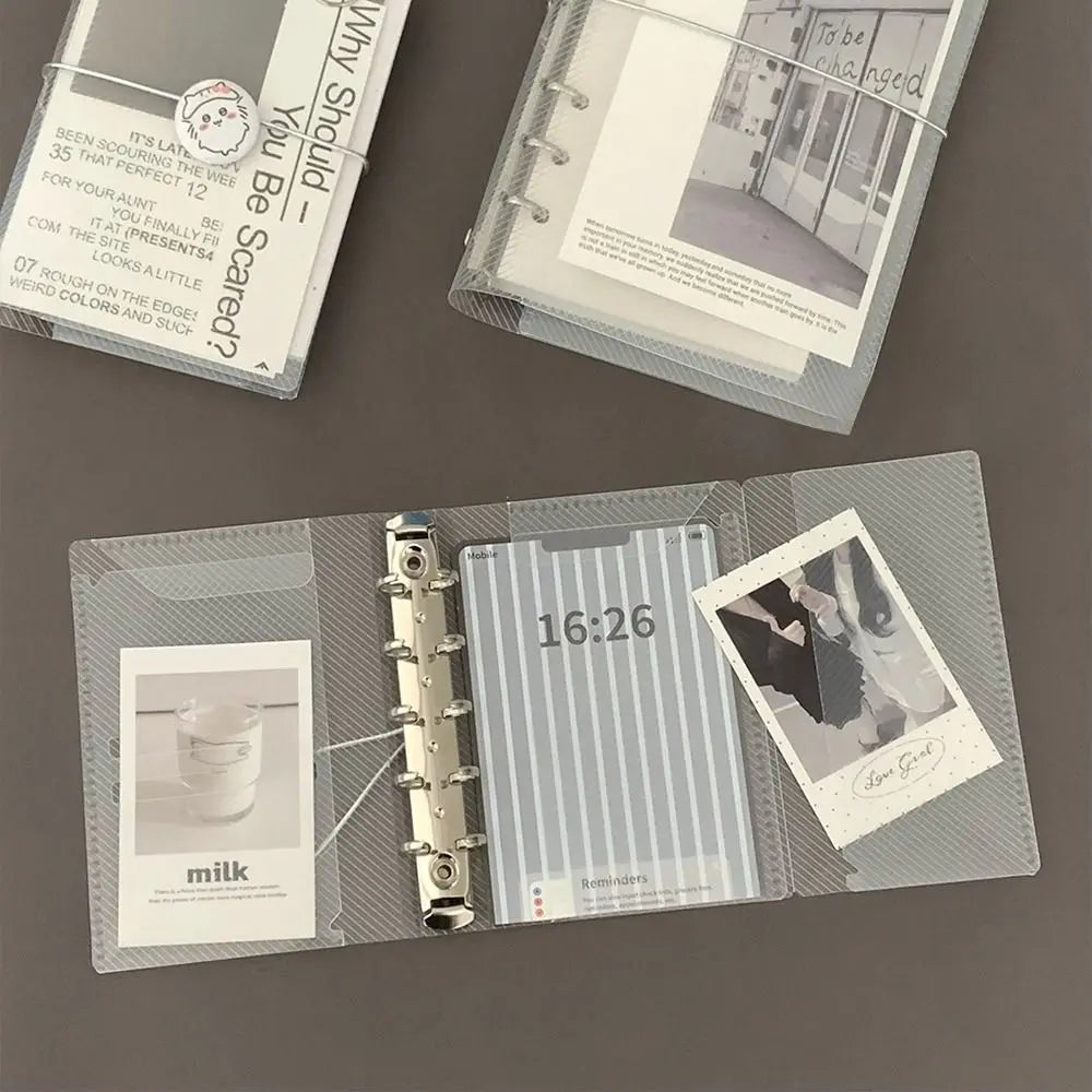 Transparent PP Loose Leaf Notebook Cover | M5 A6 A7 Binder