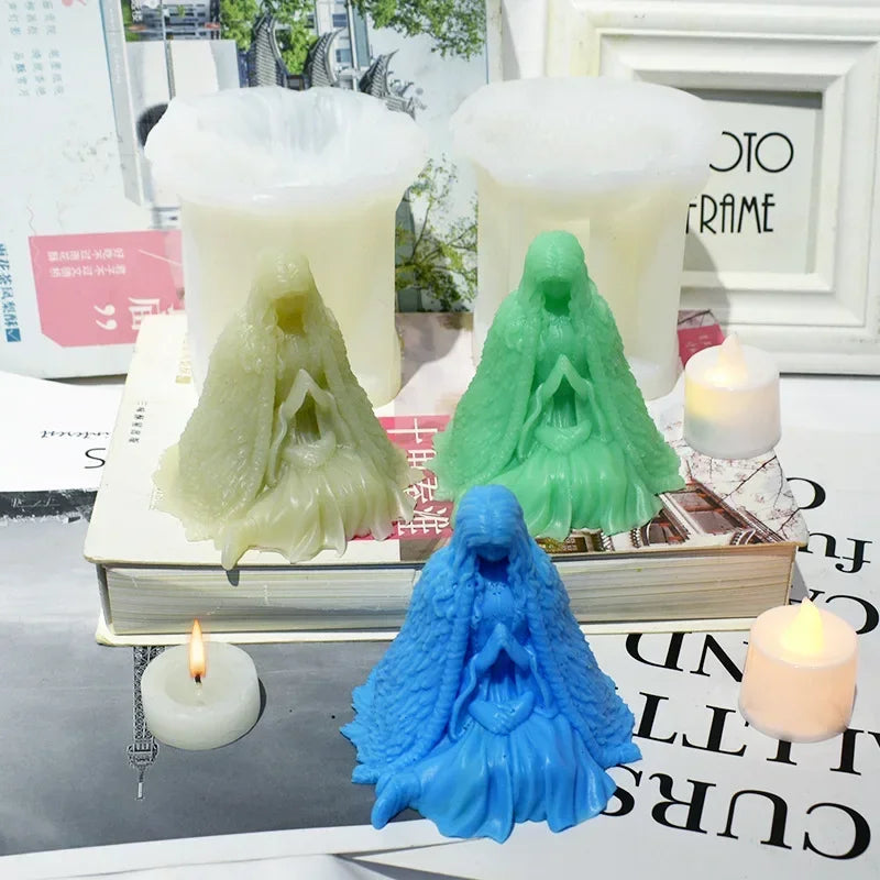 Halloween Witch 3D Silicone Mold – Candle Resin Soap Making
