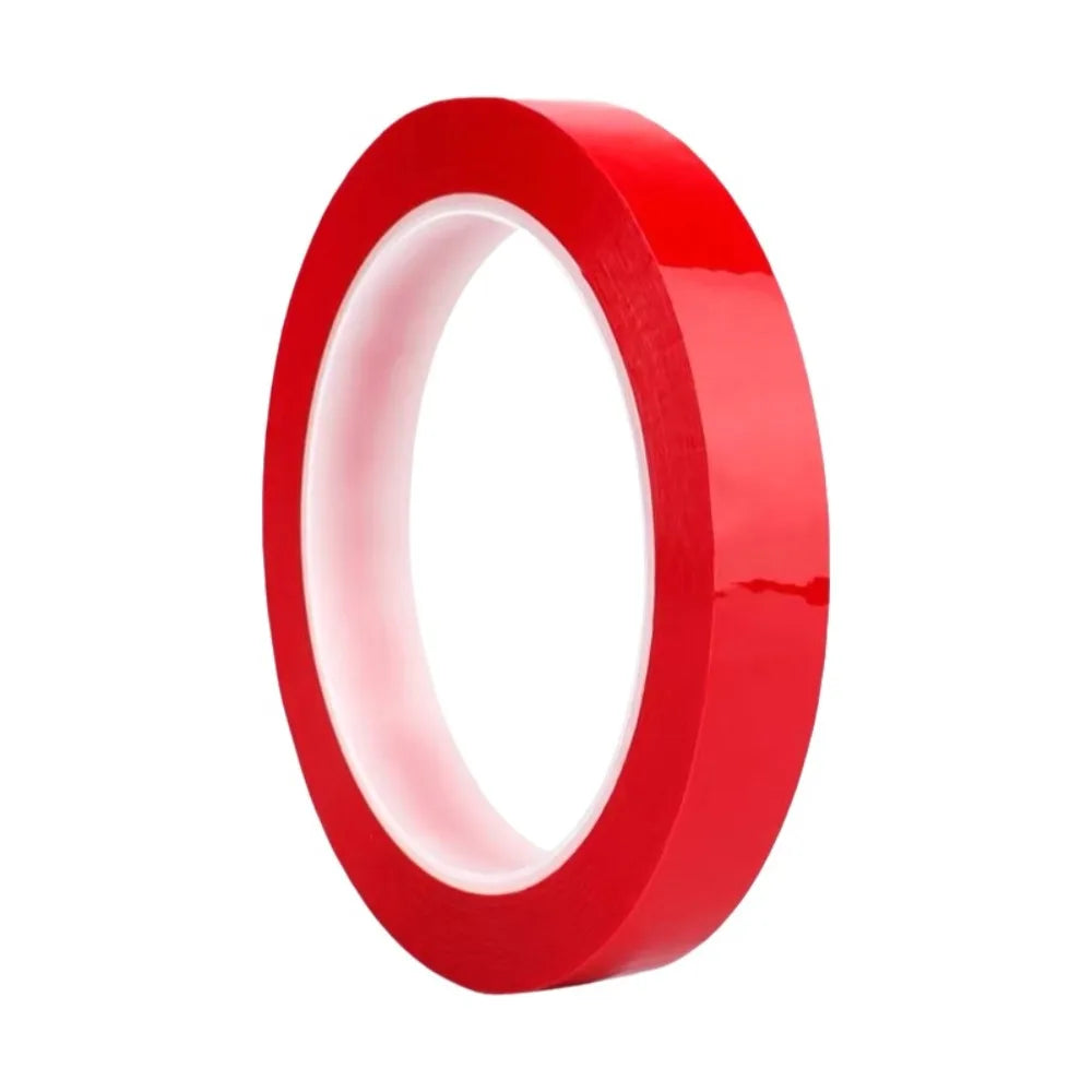 Red Marking Tape 66M | Heat-Resistant Color-Coded PET Tape