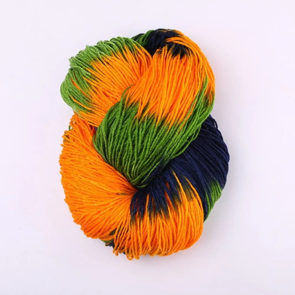 Segment Dyed Acrylic Yarn – Soft Mixed Color Knit & Crochet