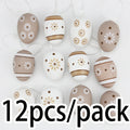 12-Pack Decorative Easter Eggs 4x6cm – Holiday Décor & Gifts