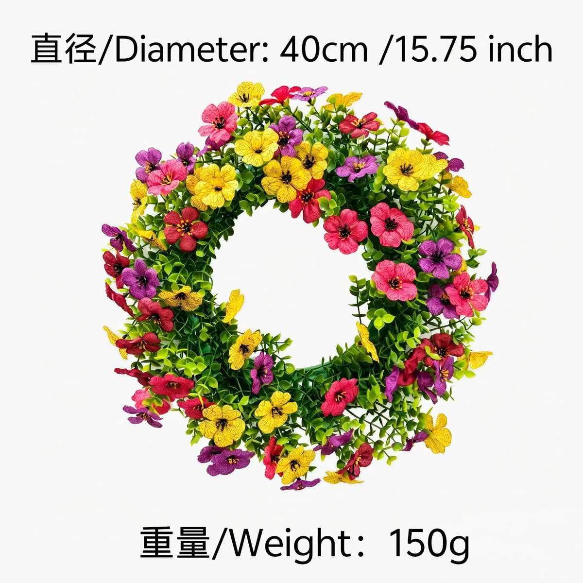 Violet Eucalyptus Wreath – Spring & Summer Door Decor