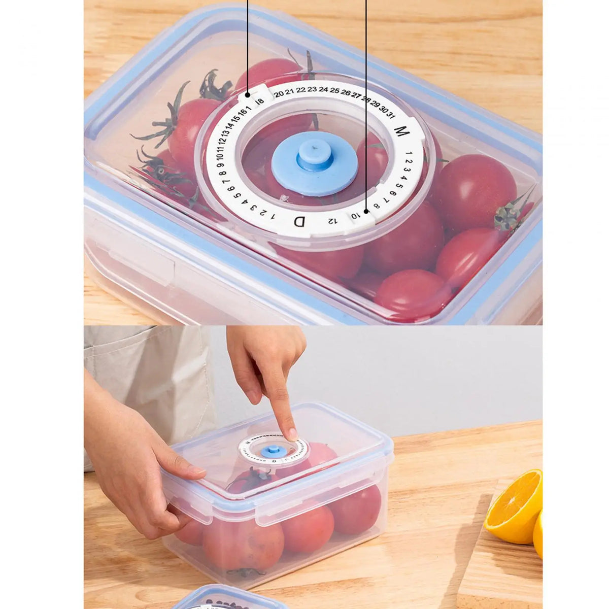 Vacuum Sealed Food Storage Container with Air Pump – 4 Sizes