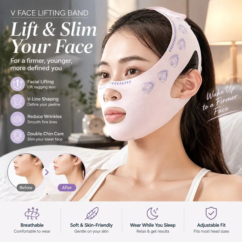 V-Line Face Lifting Mask – Chin & Cheek Contouring Strap