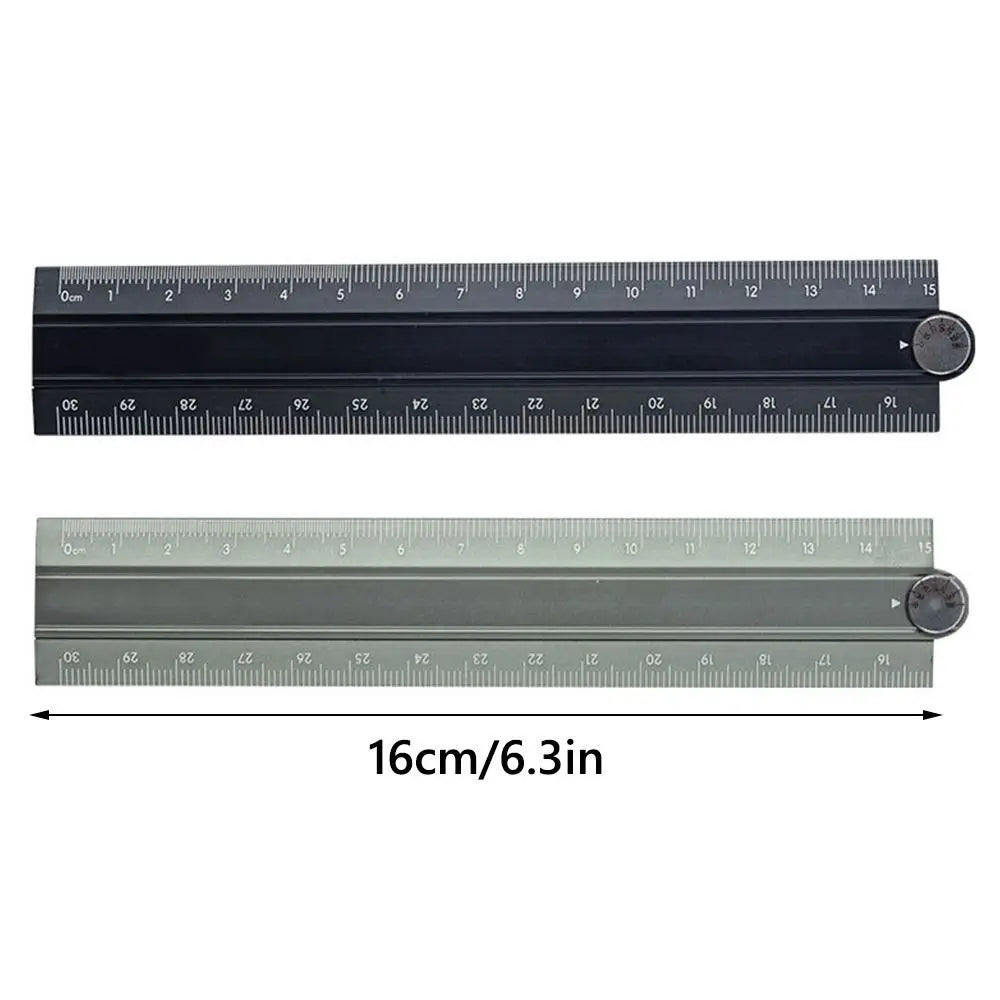 30cm Aluminum Alloy Folding Ruler – Multifunctional Drawing Tool