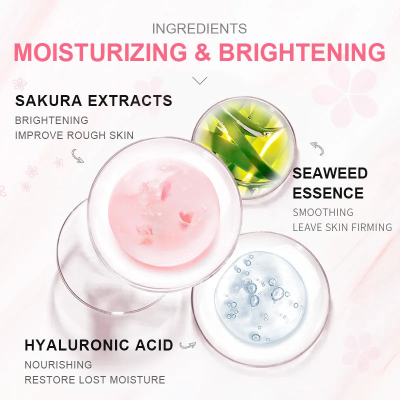 LAIKOU Sakura Sleeping Mask – Cherry Blossom Night Face Mask