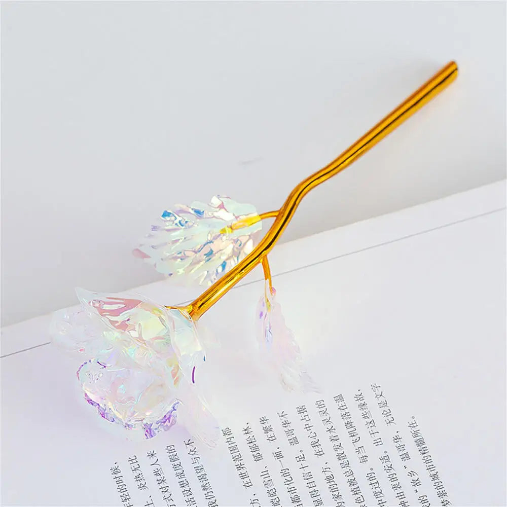 Transparent Artificial Rose | Plastic Decorative Flower