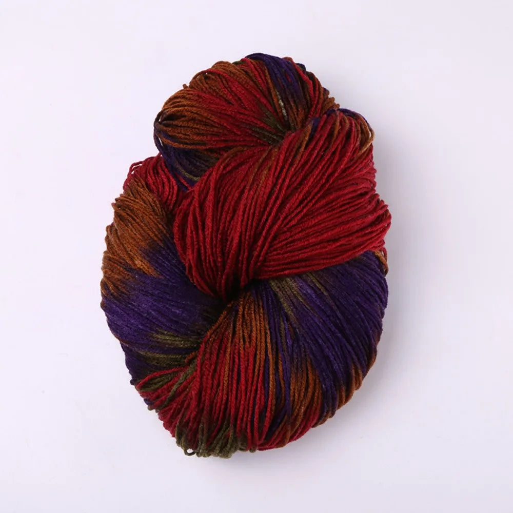Segment Dyed Acrylic Yarn – Soft Mixed Color Knit & Crochet