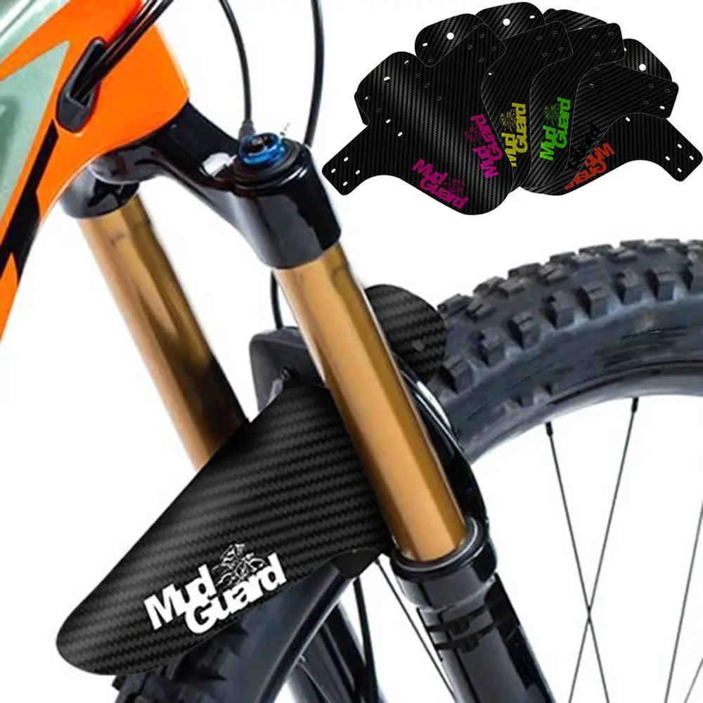 Carbon Fiber Style Bike Mudguard Set – Front & Rear Fenders