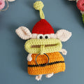 Cartoon Hand-Woven Yarn Key Bag – Cute Pull-Out Key Cover
