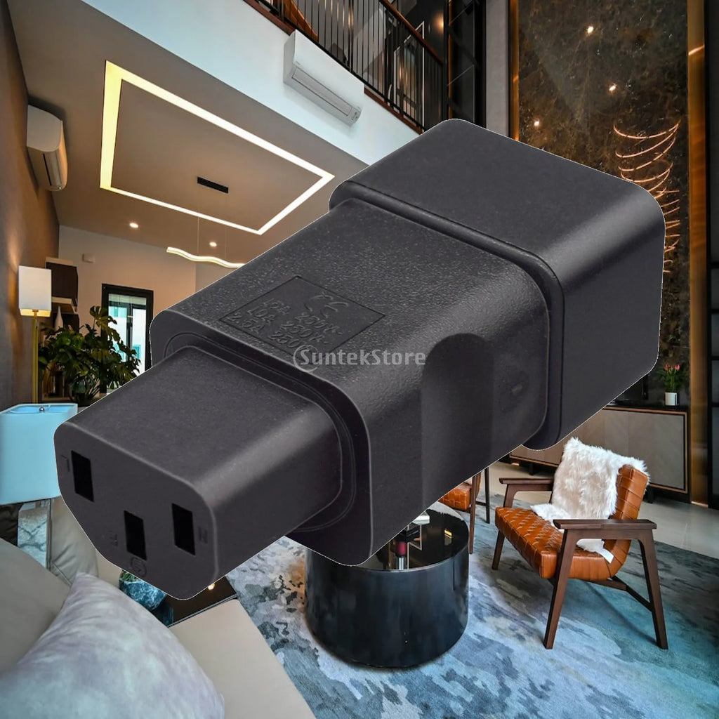 C20 to C13 Power Conversion Plug – IEC 320 Adapter 16A/10A