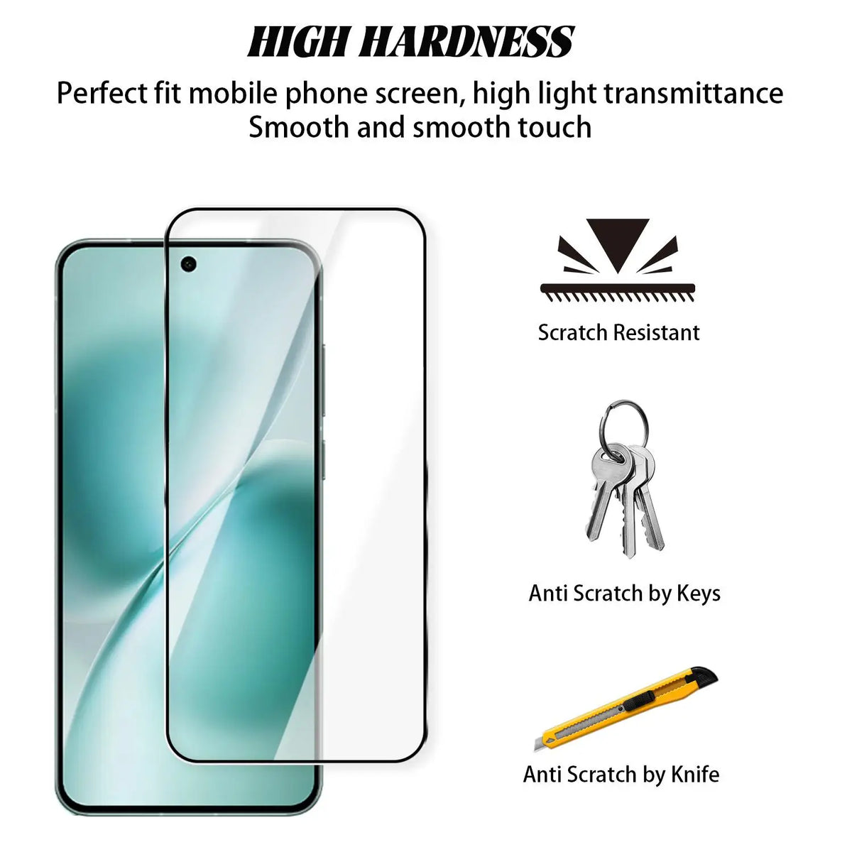 VIVO X300 FE Tempered Glass Screen Protector – Full Cover HD