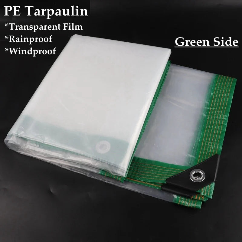 Waterproof Transparent PE Tarpaulin – Garden & Camping Tarp