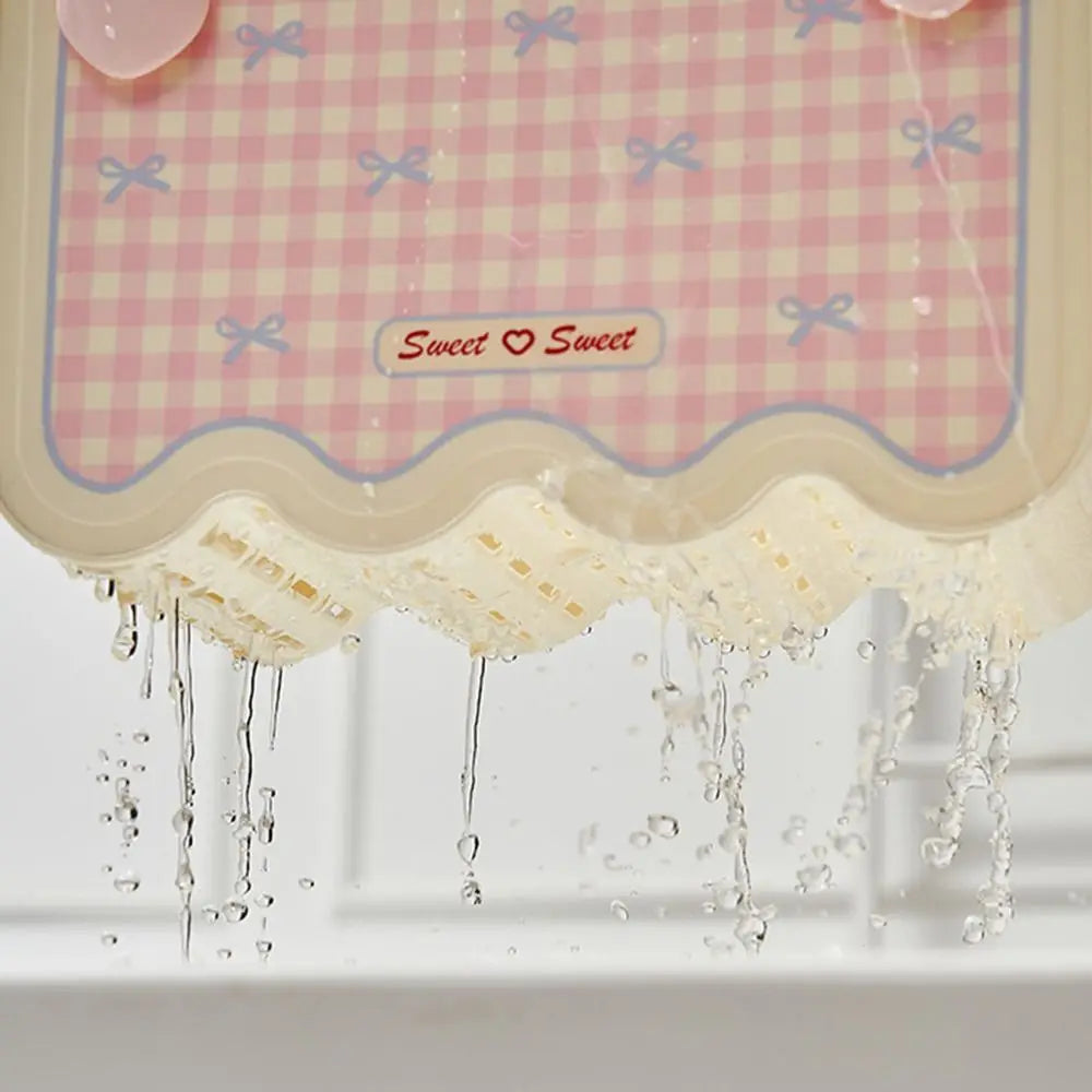 Heart-Shaped Stackable Shower Basket | Portable Bathroom Organizer
