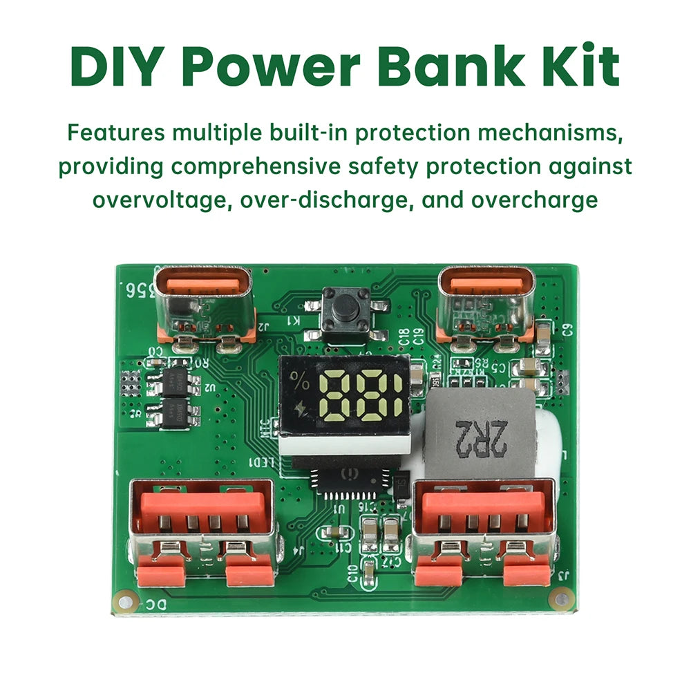 22.5W DIY Power Bank Module – PD, QC & VOOC Fast Charging