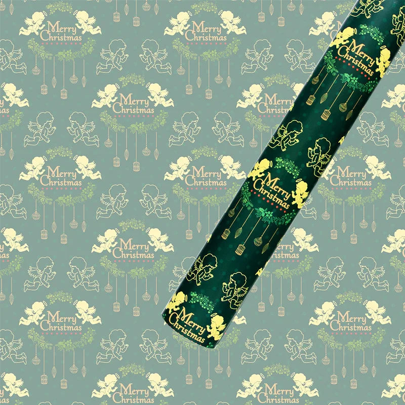 Christmas Wrapping Paper – Snowflake, Tree & Ornament Prints