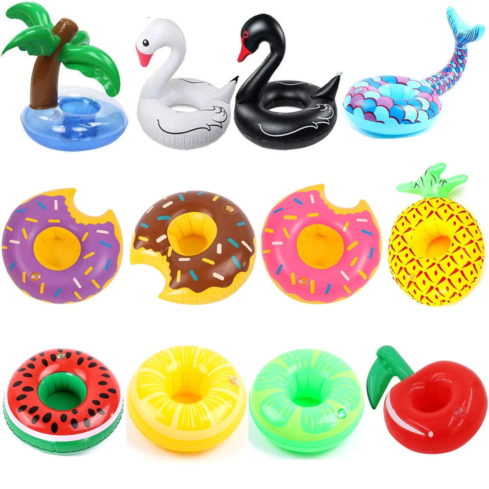 Inflatable Pool Float Drink Holder – PVC Cup Coaster Float