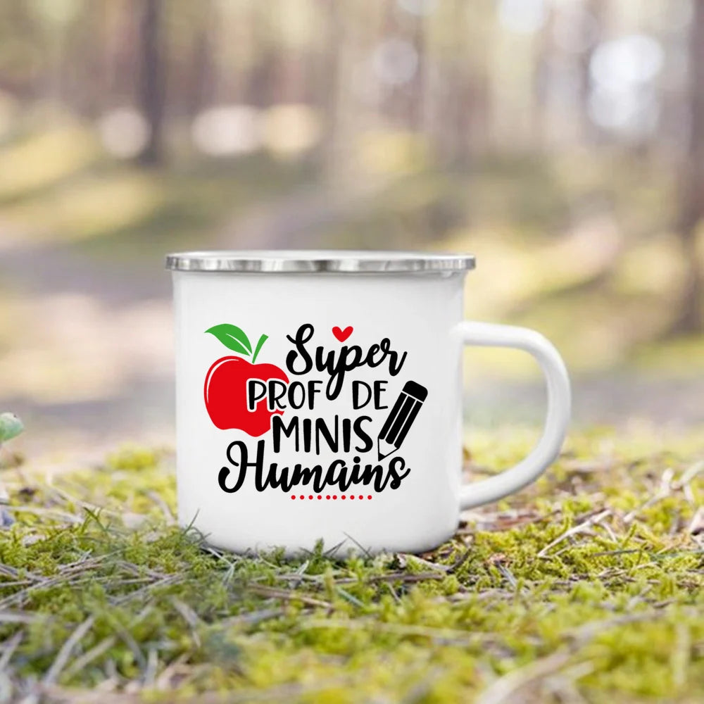 Teacher Appreciation Enamel Mug – Graduation Thank You Gift