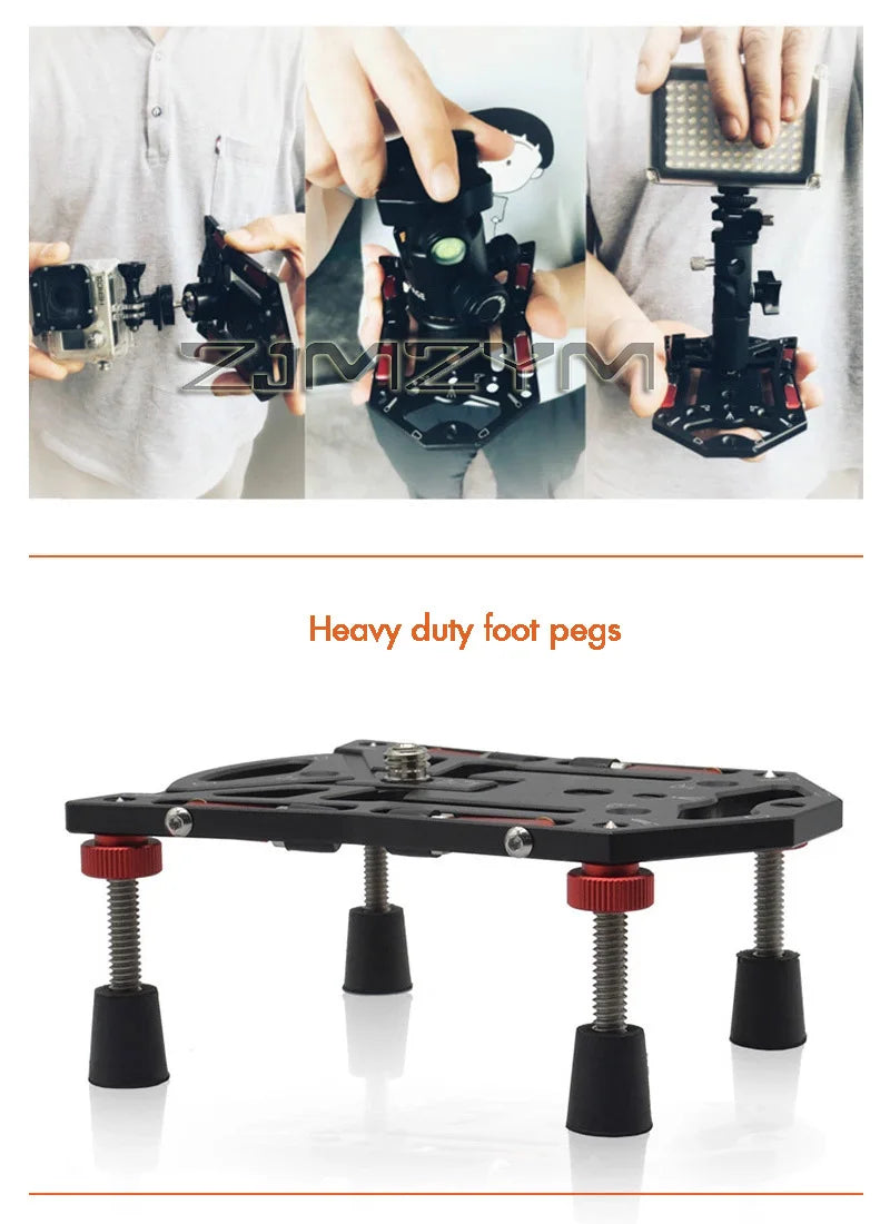Quick Release Camera Bracket Flat Tripod Base for Phone