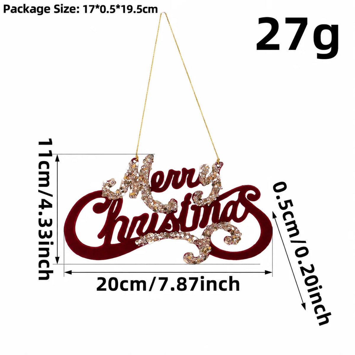 Vintage Flocked Christmas Ornaments – 10-Piece Burgundy Set