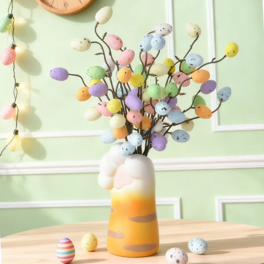 Easter Egg Branch with Rabbits – DIY Spring Flower Decor