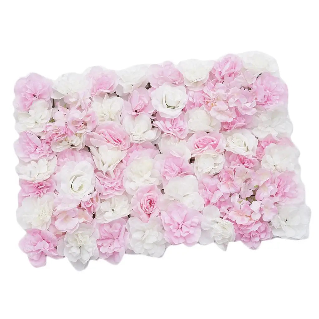 Silk Artificial Flower Wall Panel – Wedding & Party Backdrop