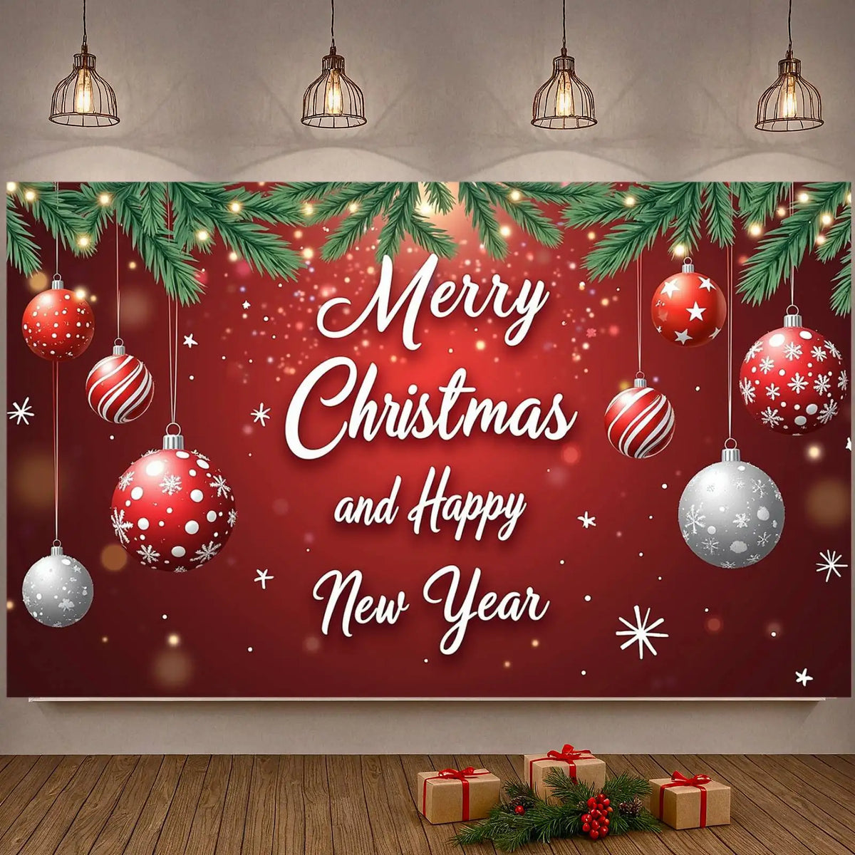 Holiday Banner Decoration – Christmas & New Year Hanging Decor