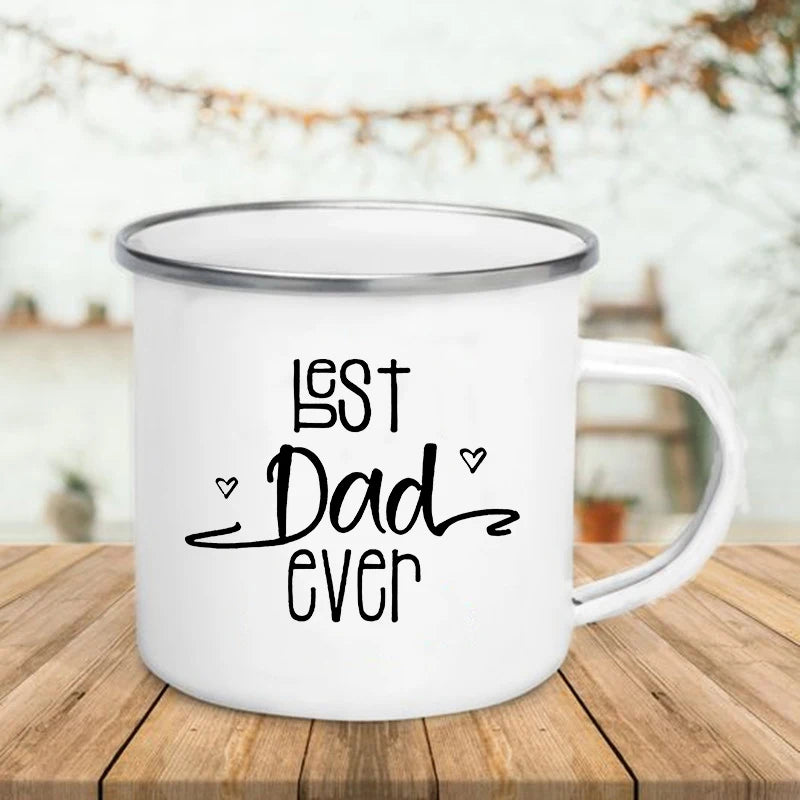 Best Mom & Dad Ever Enamel Mug – 360ml Gift Drinkware