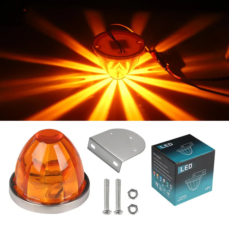 LED Side Marker Lights 12V–24V for Truck Trailer Van | 1–2 Pack