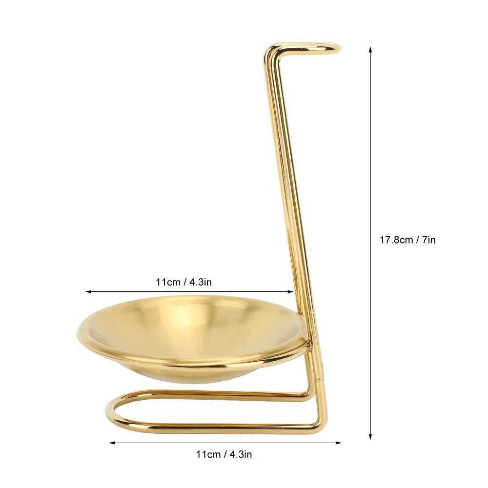 Stainless Steel Vertical Spoon Rest & Ladle Holder | 4.3"