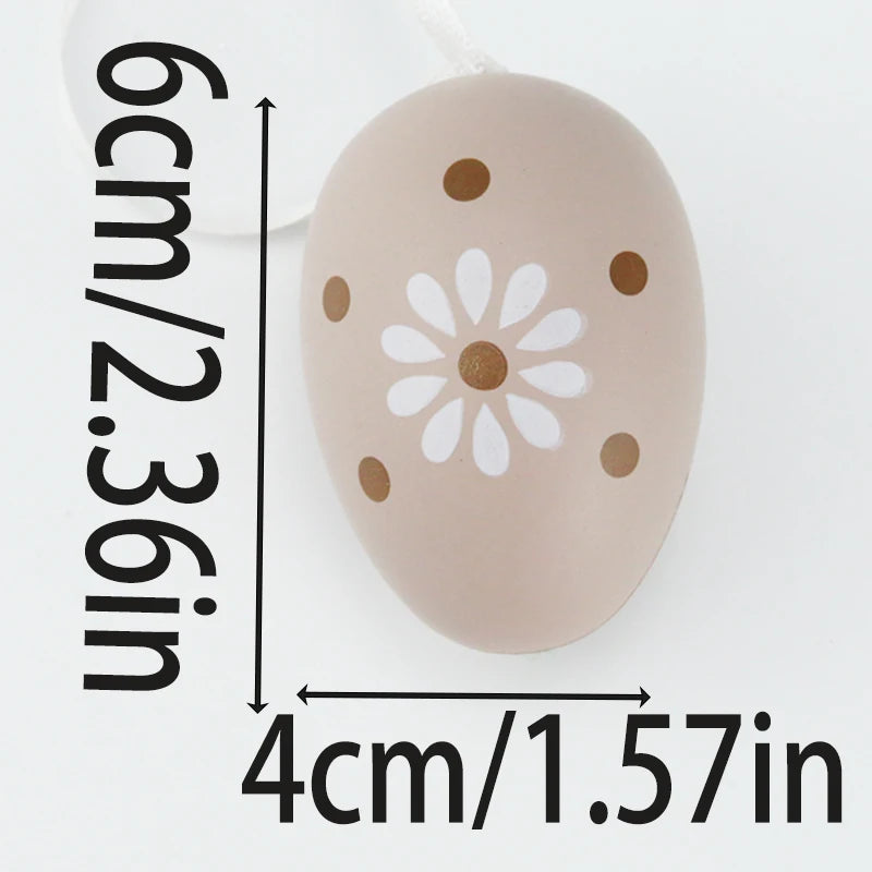 12-Pack Decorative Easter Eggs 4x6cm – Holiday Décor & Gifts